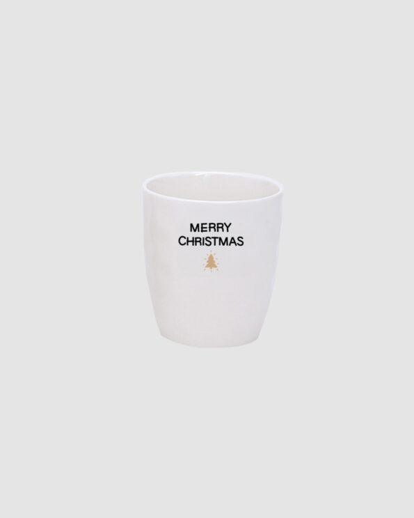 Gobelet message Merry Christmas doré – Opjet Paris