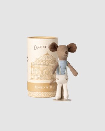 Danseur de ballet Maileg – Grand frère Souris avec coffret tube Romeo et Juliet