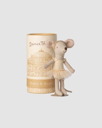 Danseuse de ballet Maileg – Grande sœur Souris avec coffret Roméo & Juliette