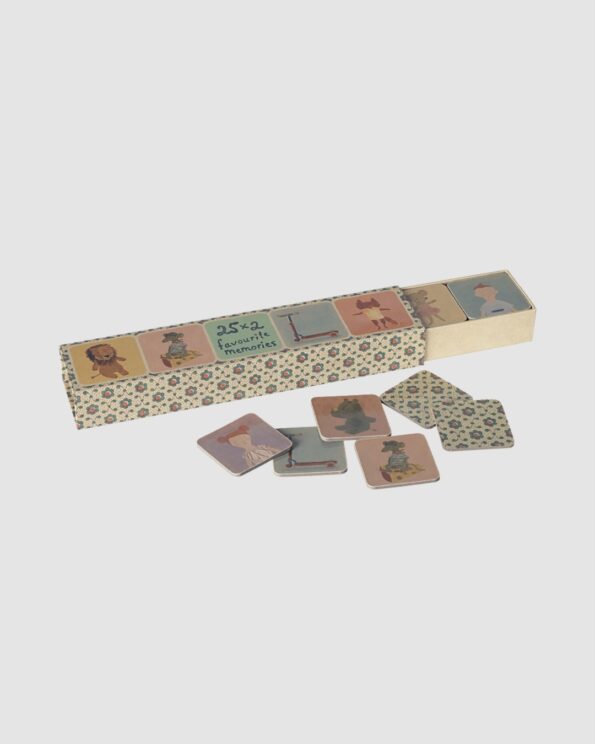 Jeu de mémoire Maileg – boîte vintage et cartes illustrées pour enfants