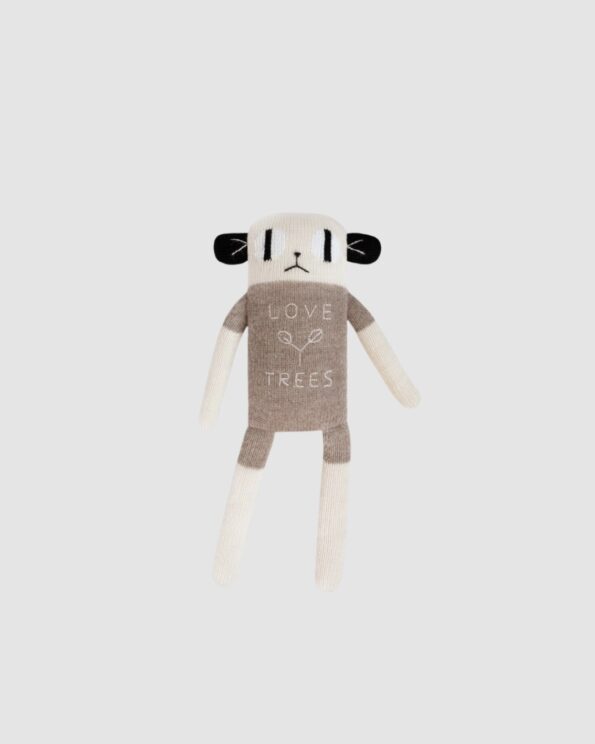 Doudou Loris Main Sauvage édition 10 ans – tricoté à la main en laine baby alpaga