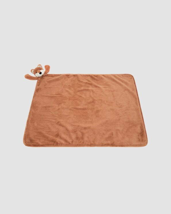 Bashful Fox Cub Blankie Jellycat – couverture dépliée