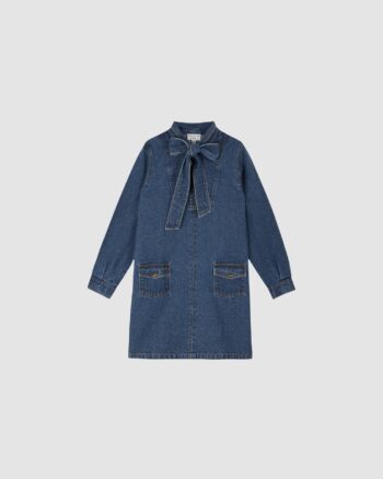 robe col lavallière denim Émile et Ida