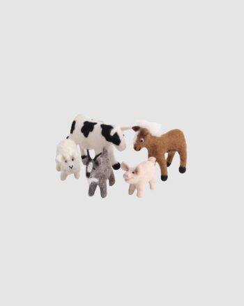 Farm Animals Set of 5 Gry & Sif – figurines en feutre