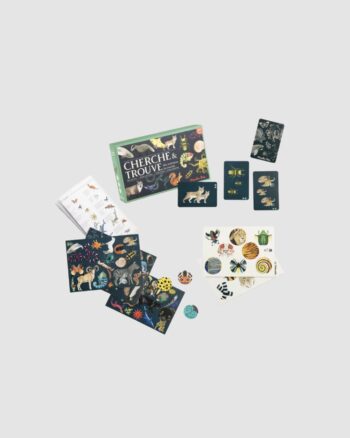 Jeu cherche et trouve Tout autour du monde Moulin Roty – contenu du coffret