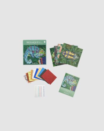 Mosaïques Tout autour du monde Moulin Roty – contenu du coffret créatif