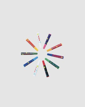 10 feutres magiques Moulin Roty présentés en cercle