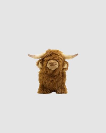 Peluche Vache d’Écosse sauteur Wild & Soft brune, vue produit
