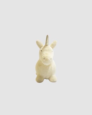 Peluche Licorne sauteur Wild & Soft blanche, vue produit