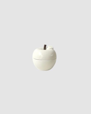 Bougie Pomme Beige Opjet céramique parfum vanille