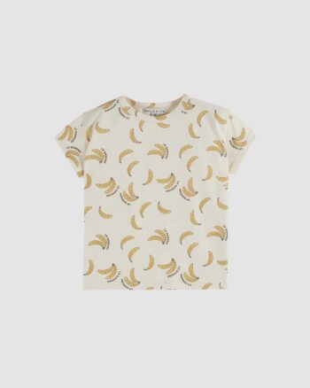 Tee-shirt Banane crème Émile et Ida en coton biologique bébé et enfant