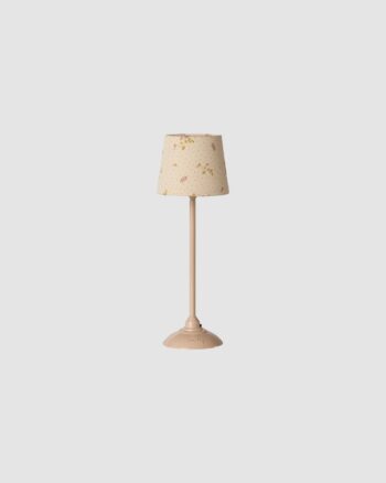 Lampadaire miniature Maileg poudre avec abat-jour fleuri