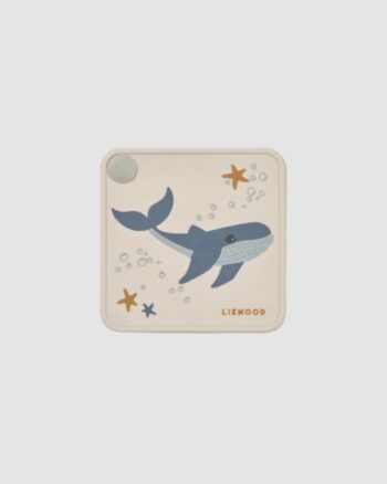 Livre bébé Tide Liewood en silicone souple motif baleine Sea Creature Sandy