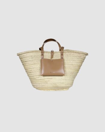 grand panier mocha craie studio doum cuir