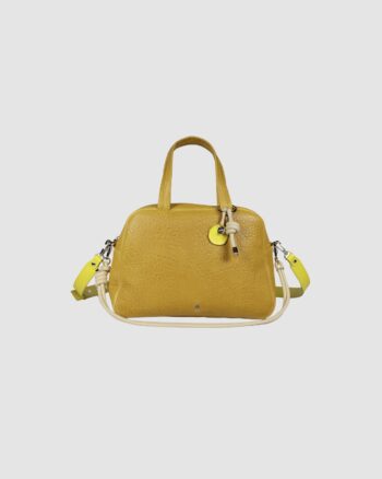 Sac Made Bubble Yellow Craie Studio en cuir bubble jaune