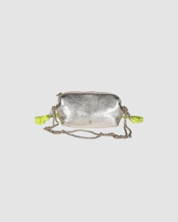 Nuage Or Craie Studio mini sac cuir métallisé femme