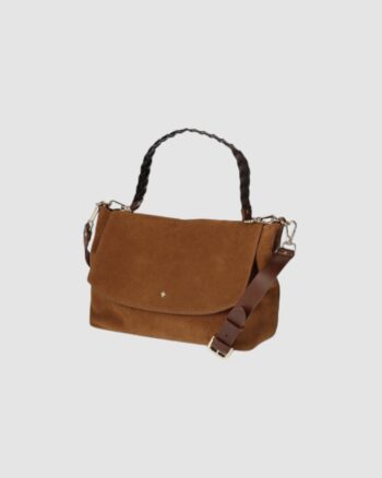 Le New Benson Velours Nutella Herbert Frère Sœur sac en cuir velours marron