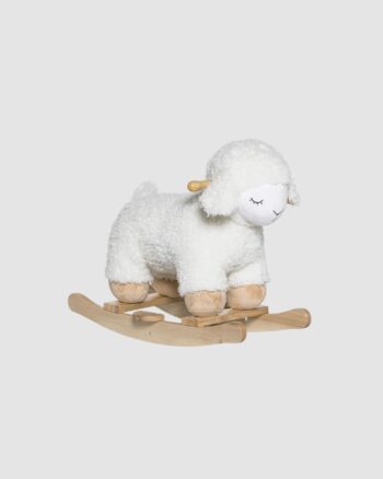 mouton à bascule Bloomingville blanc enfant
