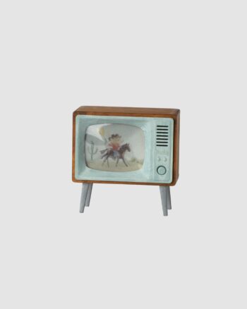 télévision souris Maileg vintage bois miniature