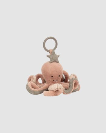 Jouet d’activité Odell Octopus Jellycat pieuvre rose bébé