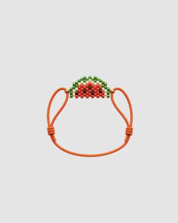 Bracelet enfant à perles pastèque élastique ajustable pour enfant