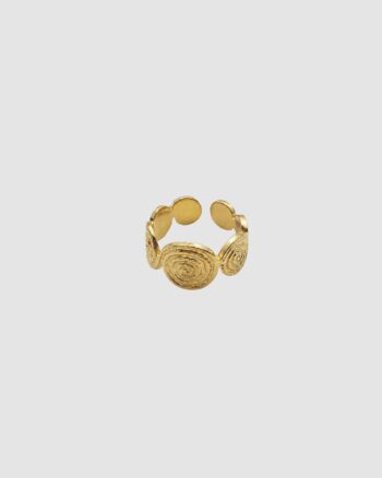 Bague Billie ajustable en acier inoxydable doré
