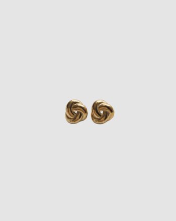 Boucles d’oreilles Palomée dorées en acier inoxydable diamètre 1,5 cm