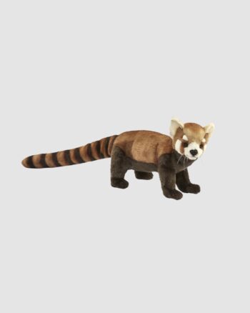 Panda Roux Hansa peluche réaliste 67 cm à 4 pattes