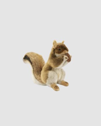 Peluche Écureuil Dressé Hansa 23 cm réaliste avec queue touffue