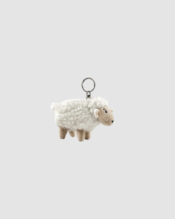Porte-clés mouton Hansa 10 cm miniature réaliste écru