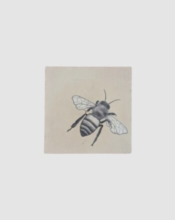Carreau Abeille Moreydesign en pierre naturelle décorative 10x10 cm