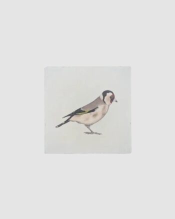 Carreau Chardonneret Moreydesign en pierre naturelle avec motif oiseau décoratif