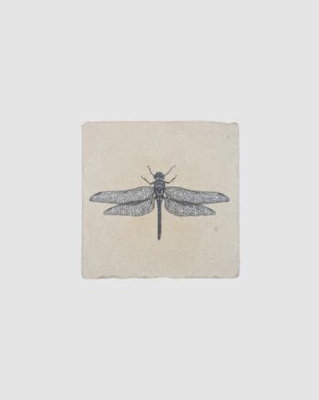 Carreau Libellule Moreydesign en pierre naturelle avec motif libellule