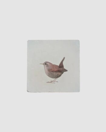Carreau Troglodyte Moreydesign en pierre naturelle avec illustration oiseau