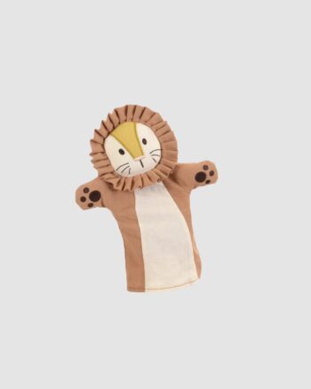 Marionnette Lion Egmont Toys 27 cm douce et lavable