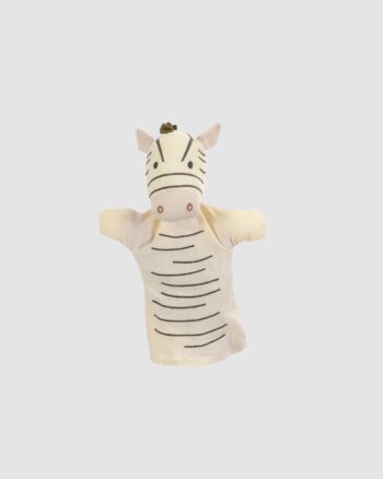 Marionnette Zèbre Egmont Toys 27 cm douce et lavable