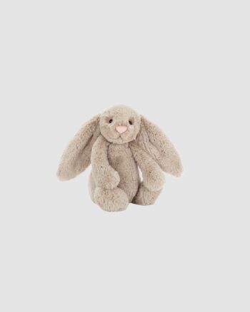 Peluche Bashful Beige Bunny Little Jellycat lapin beige 18 cm
