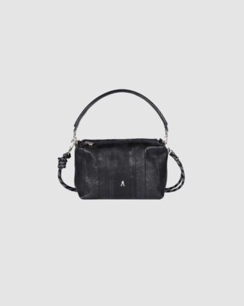 Sac à main Mini Halo Stripe Wash Noir Craie Studio