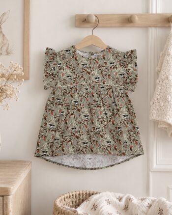 Robe Daisy bébé Minikane en coton Roxy sur cintre