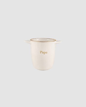 Timbale Papa dorée Maison Roussot en porcelaine de Limoges
