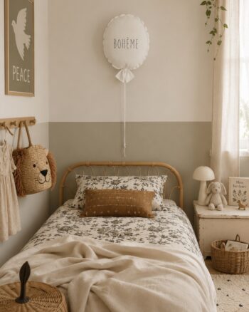 Ballon Bohème Petit Picotin dans une chambre d’enfant