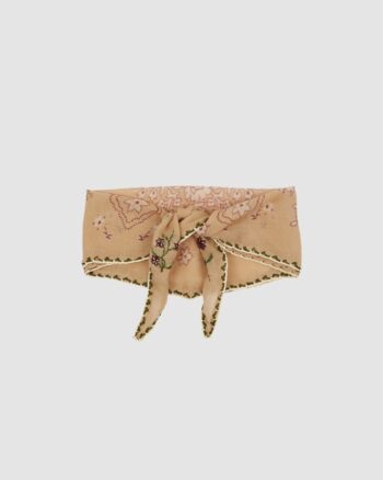 Foulard à nouer Daisy Beige Émile et Ida en laine