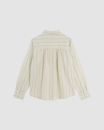Chemise rayée khadi écru Émile et Ida Oslo dos