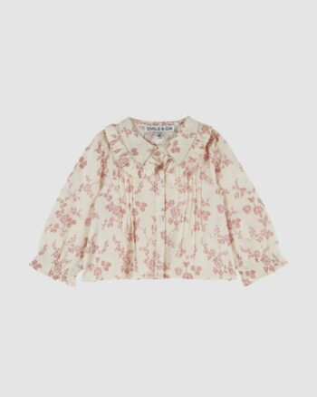 Blouse bébé grand col fleuri Rosalie Émile et Ida