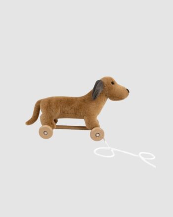 Chien à tirer Edward en peluche et bois Egmont Toys