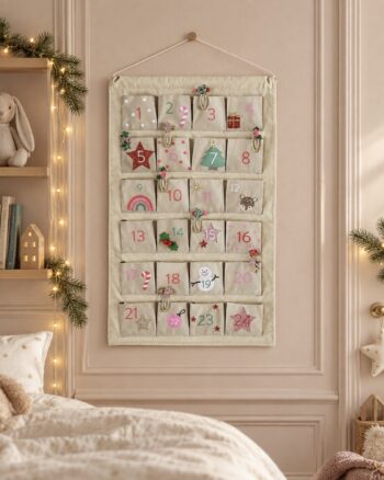Calendrier de l’Avent réutilisable dans une chambre d’enfant