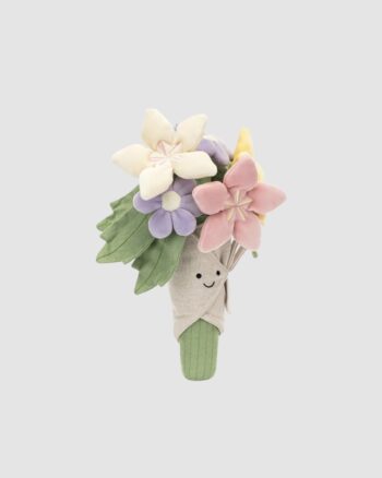 Bouquet de fleurs Amuseables Jellycat en tissu pastel