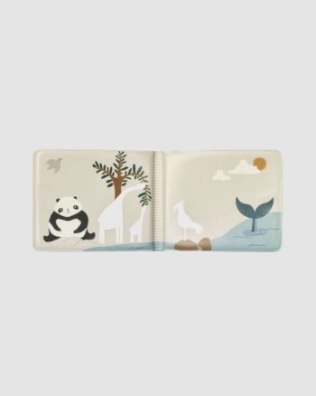 Livre de bain Waylon Liewood ouvert avec animaux