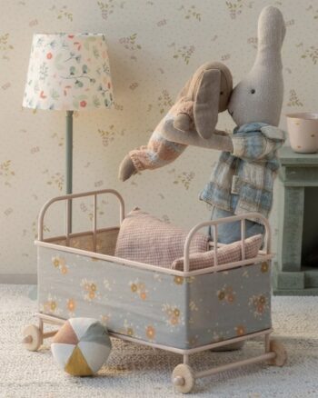 Lit Micro Maileg Rose Poudre avec personnages