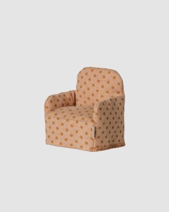 Fauteuil souris pois Maileg vue de face